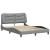 Cadru de pat cu lumini LED, gri deschis, 120x200 cm, textil GartenMobel Dekor