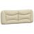 Cadru de pat cu lumini LED, crem, 120x200 cm, textil GartenMobel Dekor