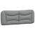Cadru de pat cu lumini LED, gri deschis, 140x190 cm, textil GartenMobel Dekor