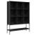 Bibliotecă, negru, 102x30x141,5 cm, lemn prelucrat GartenMobel Dekor