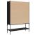 Bibliotecă, negru, 102x30x141,5 cm, lemn prelucrat GartenMobel Dekor