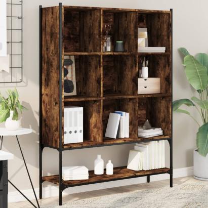 Bibliotecă, stejar fumuriu, 102x30x141,5 cm, lemn prelucrat GartenMobel Dekor