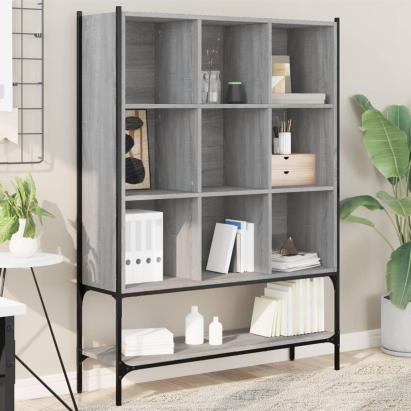 Bibliotecă, gri sonoma, 102x30x141,5 cm, lemn prelucrat GartenMobel Dekor