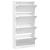 Dulap de pantofi cu 4 sertare rabatabile, alb, 80x21x163,5 cm GartenMobel Dekor