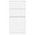 Dulap de pantofi cu 4 sertare rabatabile, alb, 80x21x163,5 cm GartenMobel Dekor