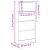 Dulap de pantofi cu 4 sertare rabatabile, alb, 80x21x163,5 cm GartenMobel Dekor