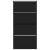 Dulap de pantofi cu 4 sertare rabatabile, negru, 80x21x163,5 cm GartenMobel Dekor