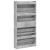 Dulap de pantofi 4 sertare rabatabile, gri beton, 80x21x163,5cm GartenMobel Dekor