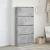Dulap de pantofi 4 sertare rabatabile, gri beton, 80x21x163,5cm GartenMobel Dekor