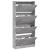 Dulap de pantofi 4 sertare rabatabile, gri beton, 80x21x163,5cm GartenMobel Dekor