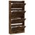 Pantofar cu 4 sertare rabatabile, stejar fumuriu, 80x21x163,5cm GartenMobel Dekor