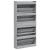 Pantofar cu 4 sertare rabatabile, gri sonoma, 80x21x163,5 cm GartenMobel Dekor