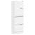 Dulap de pantofi cu 4 sertare rabatabile, alb, 60x34x187,5 cm GartenMobel Dekor