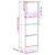 Dulap de pantofi cu 4 sertare rabatabile, alb, 60x34x187,5 cm GartenMobel Dekor