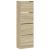 Pantofar cu 4 sertare rabatabile, stejar sonoma, 60x34x187,5 cm GartenMobel Dekor
