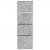 Dulap de pantofi 4 sertare rabatabile, gri beton, 60x34x187,5cm GartenMobel Dekor