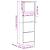 Dulap de pantofi 4 sertare rabatabile, gri beton, 60x34x187,5cm GartenMobel Dekor