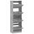 Dulap de pantofi 4 sertare rabatabile, gri beton, 60x34x187,5cm GartenMobel Dekor