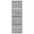 Pantofar cu 4 sertare rabatabile, gri sonoma, 60x34x187,5 cm GartenMobel Dekor
