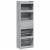 Pantofar cu 4 sertare rabatabile, gri sonoma, 60x34x187,5 cm GartenMobel Dekor