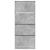 Dulap de pantofi 4 sertare rabatabile, gri beton, 80x34x187,5cm GartenMobel Dekor