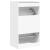 Dulap de pantofi cu 2 sertare rabatabile, alb, 60x42x108 cm GartenMobel Dekor