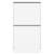 Dulap de pantofi cu 2 sertare rabatabile, alb, 60x42x108 cm GartenMobel Dekor