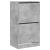 Dulap de pantofi 2 sertare rabatabile, gri beton, 60x42x108 cm GartenMobel Dekor