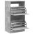 Dulap de pantofi 2 sertare rabatabile, gri beton, 60x42x108 cm GartenMobel Dekor