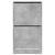 Dulap de pantofi 2 sertare rabatabile, gri beton, 60x42x108 cm GartenMobel Dekor