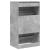 Dulap de pantofi 2 sertare rabatabile, gri beton, 60x42x108 cm GartenMobel Dekor