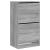 Pantofar cu 2 sertare rabatabile, gri sonoma, 60x42x108 cm GartenMobel Dekor