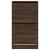 Dulap de pantofi 2 sertare rabatabile, stejar maro, 60x42x108cm GartenMobel Dekor