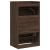 Dulap de pantofi 2 sertare rabatabile, stejar maro, 60x42x108cm GartenMobel Dekor