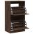 Dulap de pantofi 2 sertare rabatabile, stejar maro, 60x42x108cm GartenMobel Dekor