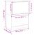 Pantofar cu 2 sertare rabatabile, stejar sonoma, 80x42x108 cm GartenMobel Dekor