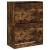 Pantofar cu 2 sertare rabatabile, stejar fumuriu, 80x42x108 cm GartenMobel Dekor
