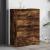 Pantofar cu 2 sertare rabatabile, stejar fumuriu, 80x42x108 cm GartenMobel Dekor