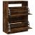 Pantofar cu 2 sertare rabatabile, stejar fumuriu, 80x42x108 cm GartenMobel Dekor