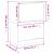 Pantofar cu 2 sertare rabatabile, gri sonoma, 80x42x108 cm GartenMobel Dekor
