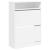 Dulap de pantofi cu 2 sertare rabatabile, alb, 80x34x116 cm GartenMobel Dekor