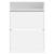 Dulap de pantofi cu 2 sertare rabatabile, alb, 80x34x116 cm GartenMobel Dekor