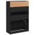 Dulap de pantofi cu 2 sertare rabatabile, negru, 80x34x116 cm GartenMobel Dekor
