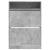 Dulap de pantofi 2 sertare rabatabile, gri beton, 80x34x116 cm GartenMobel Dekor