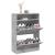 Dulap de pantofi 2 sertare rabatabile, gri beton, 80x34x116 cm GartenMobel Dekor