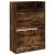 Pantofar cu 2 sertare rabatabile, stejar fumuriu, 80x34x116 cm GartenMobel Dekor