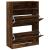 Pantofar cu 2 sertare rabatabile, stejar fumuriu, 80x34x116 cm GartenMobel Dekor
