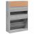 Pantofar cu 2 sertare rabatabile, gri sonoma, 80x34x116 cm GartenMobel Dekor