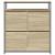 Pantofar cu 4 sertare rabatabile, stejar sonoma, 100x34x112 cm GartenMobel Dekor