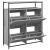 Pantofar cu 4 sertare rabatabile, gri sonoma, 100x34x112 cm GartenMobel Dekor